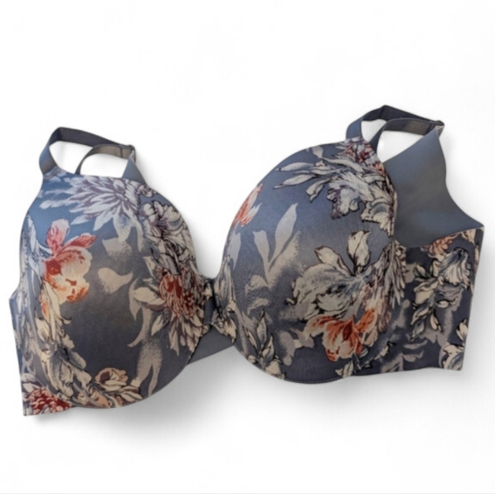 SOMA 38DD Vanishing Back Bras Full Coverage Lined 2PC Neutral Floral Prints - Picture 4 of 13